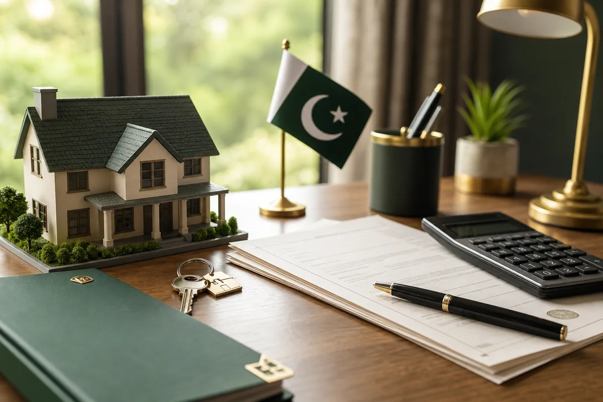 House model, calculator and documents for planning property taxes in Pakistan